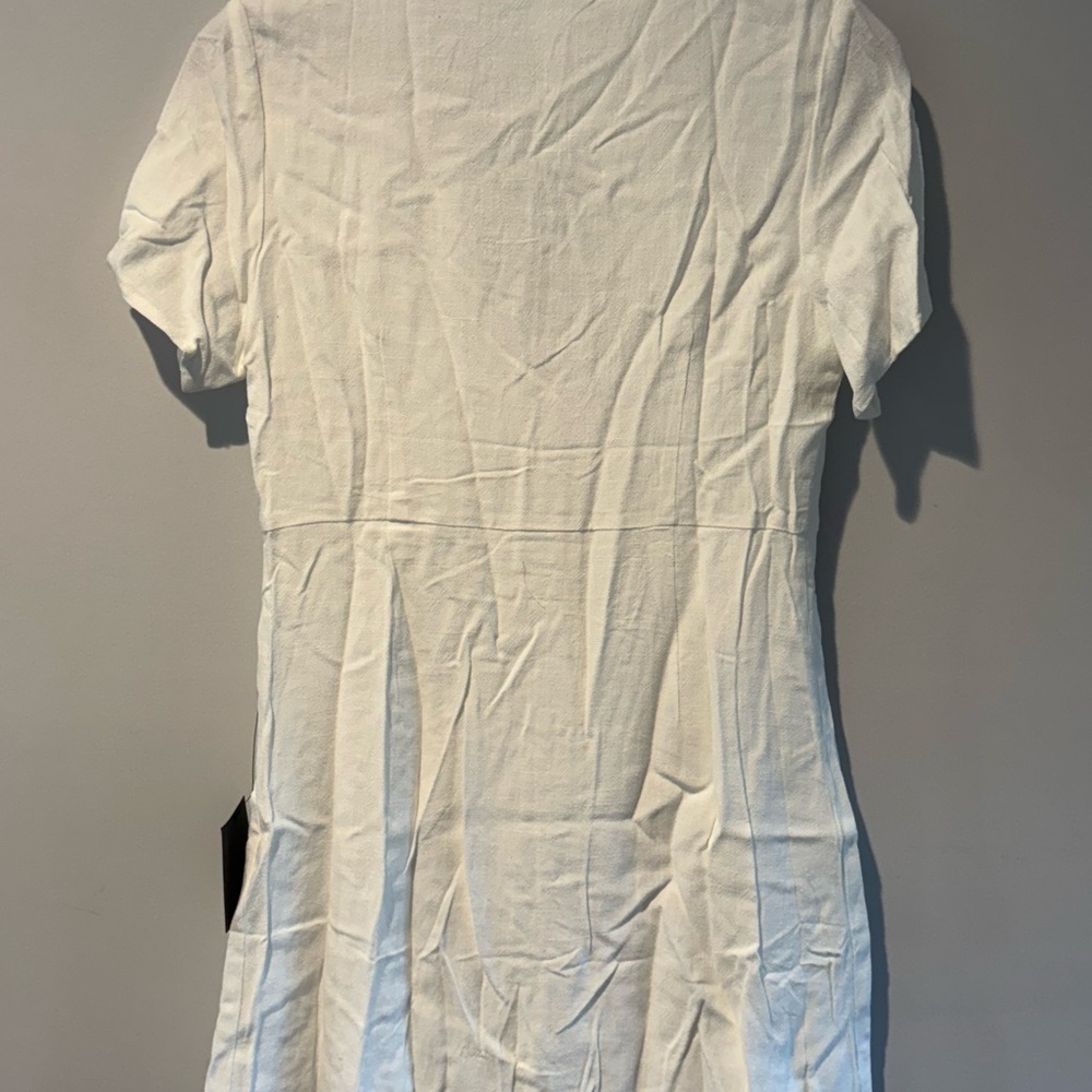Lulu's White Button-Up Mini Dress - Picture 2 of 2